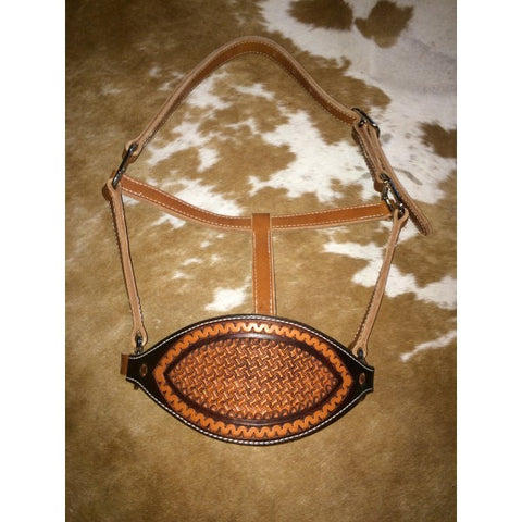 Tooled Nose Bronc Style Halter